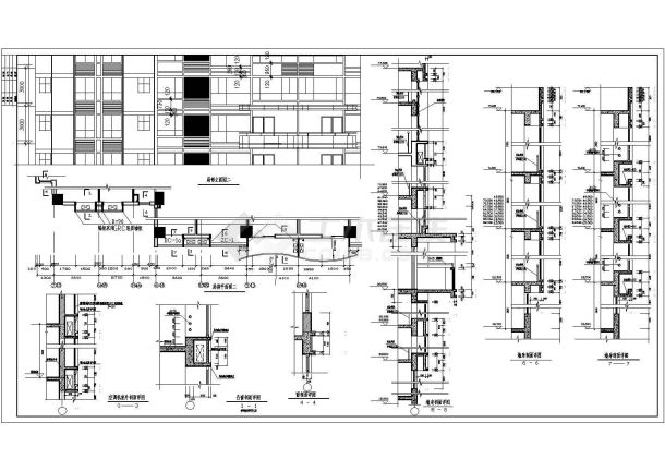 陈家庄商住楼建筑施工CAD设计图纸-图一