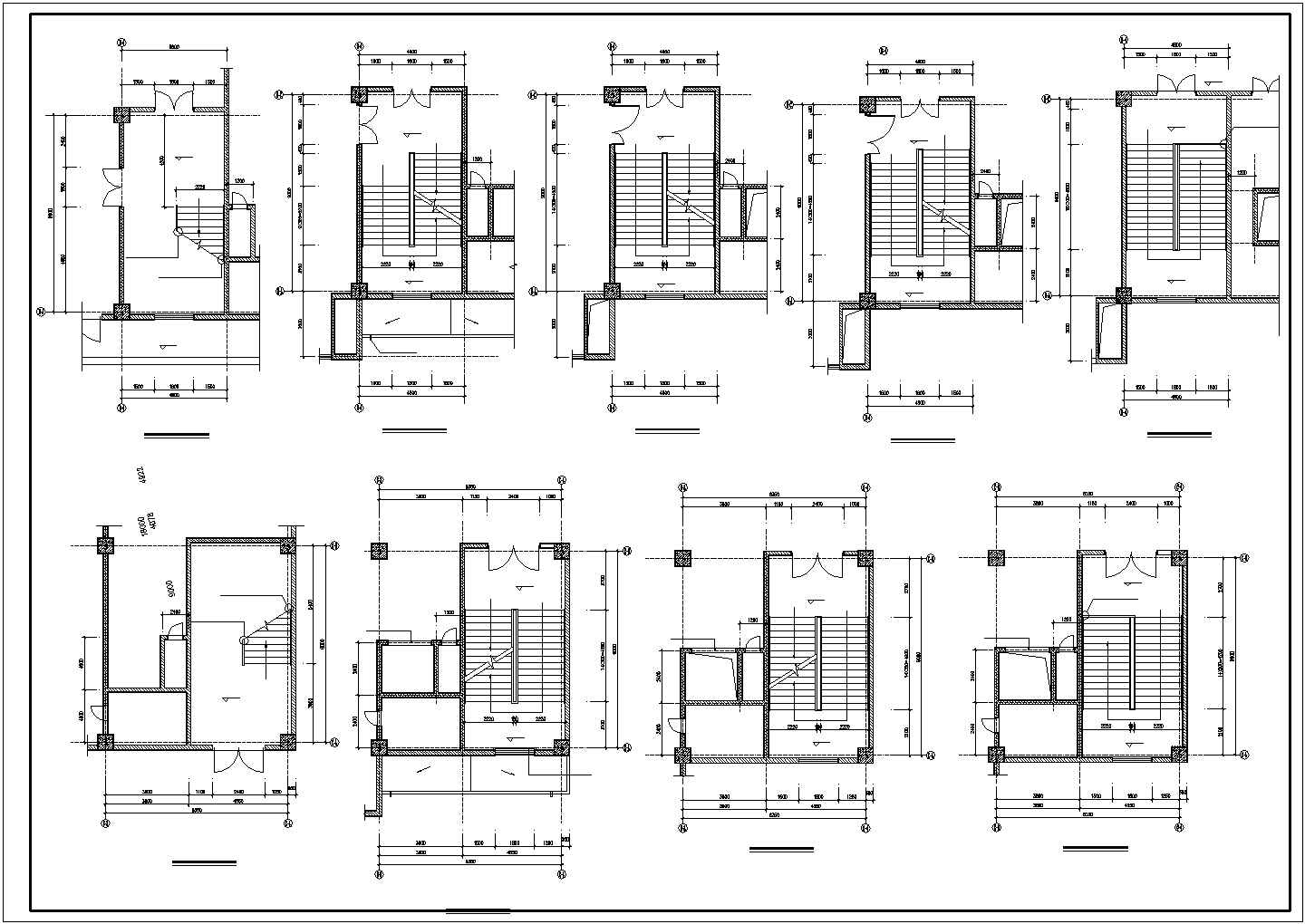 大型商场建筑全套cad设计图纸方案