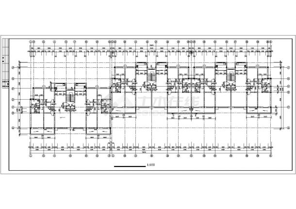 长73.07米 宽18.8米 五层阁楼三单元对称户型 含详图-图二