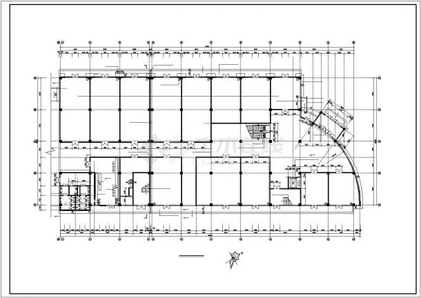 大型商场建筑施工CAD设计图纸全套-图一