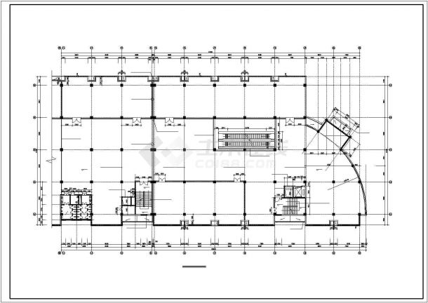 大型商场建筑施工CAD设计图纸全套-图二