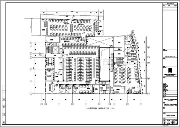 某保险公司四层砖混结构办公楼给排水施工图-图一