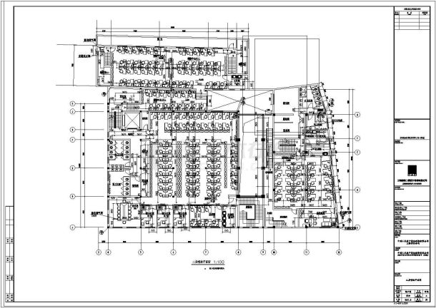 某保险公司四层砖混结构办公楼给排水施工图-图二