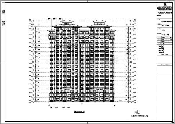 江苏盐城某18层框架剪力墙结构住宅楼建筑施工图-图一