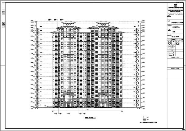 江苏盐城某18层框架剪力墙结构住宅楼建筑施工图-图二