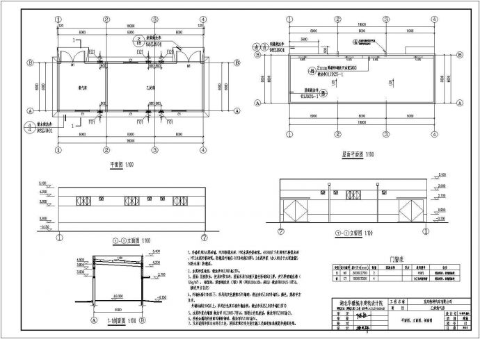 某地单层混合结构仓库建筑和结构设计施工图_图1