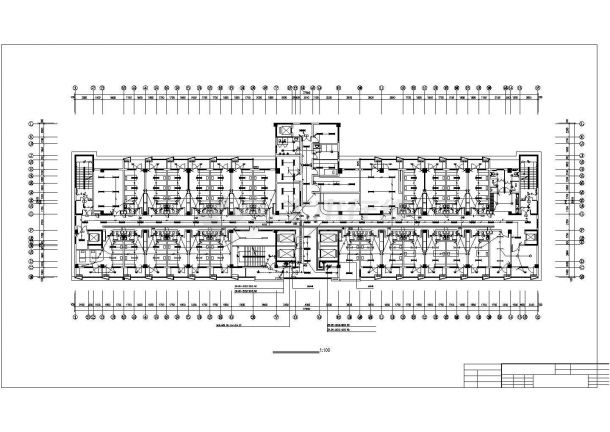 北京某三甲医院综合楼强电设计cad施工方案详细图-图一