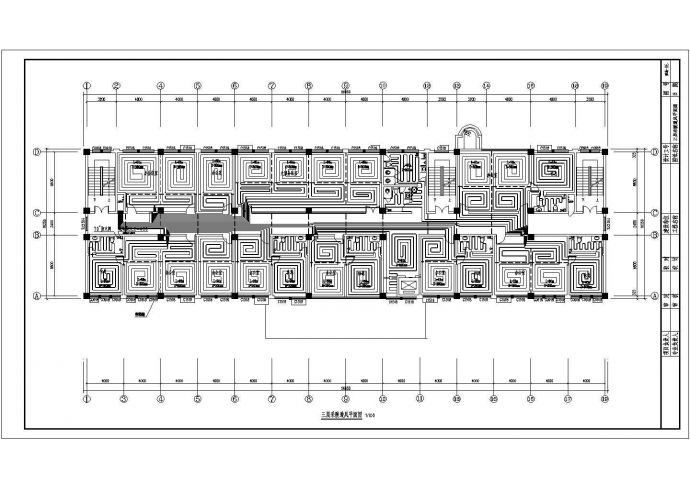 某市七层业务大楼地板辐射采暖暖通设计图_图1