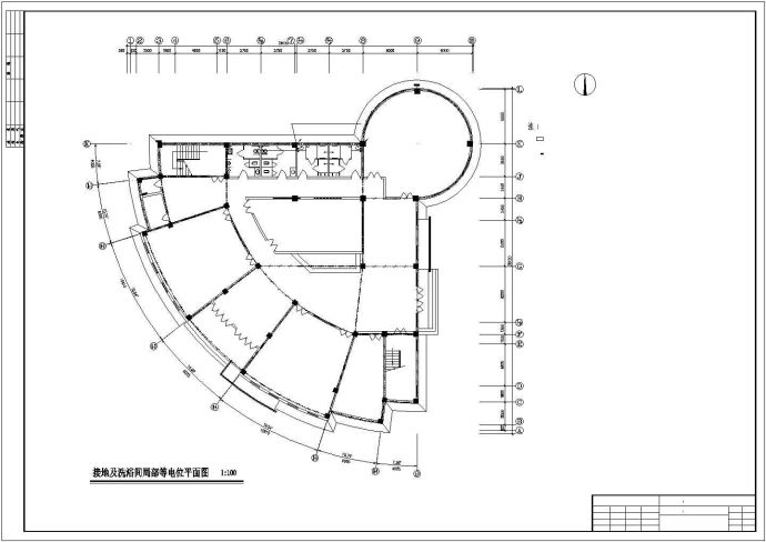 健身房全套电气设计施工CAD图纸方案_图1