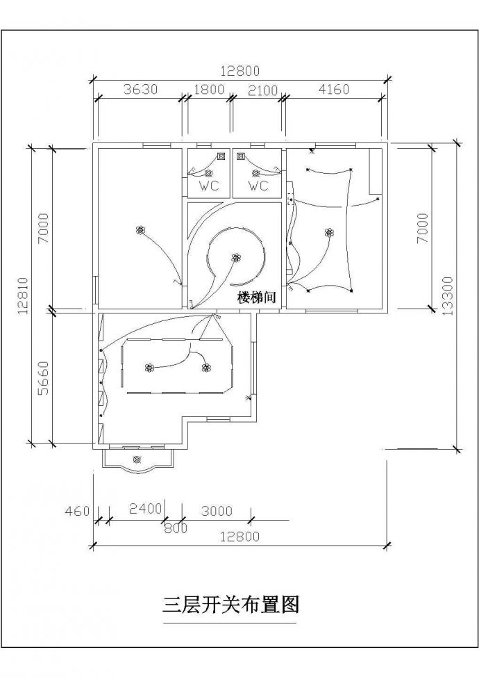 某装修全套电气设计施工CAD图纸_图1