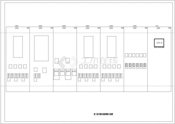 空调控制原理全套电气设计施工CAD图-图一