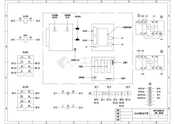 皮带机全套电气设计施工CAD图纸-图二