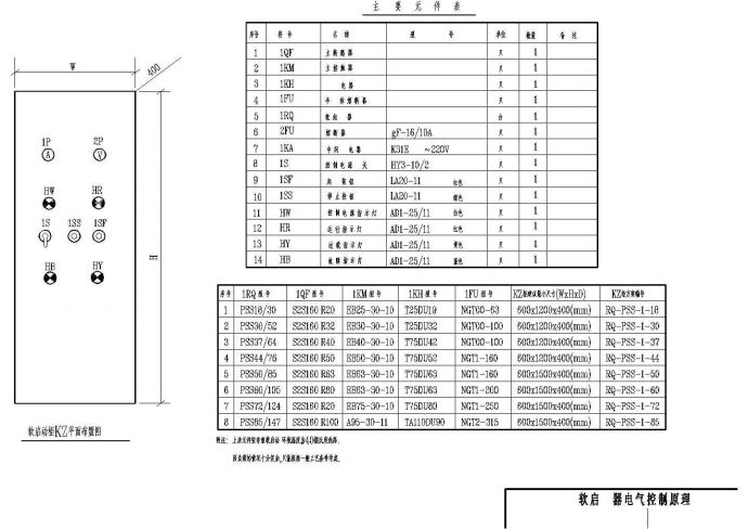软启动器电气控制原理全套电气设计_图1