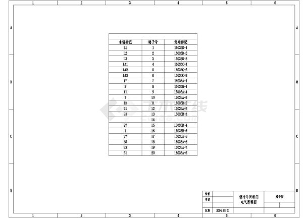 输煤部分设备全套电气设计施工CAD图-图二