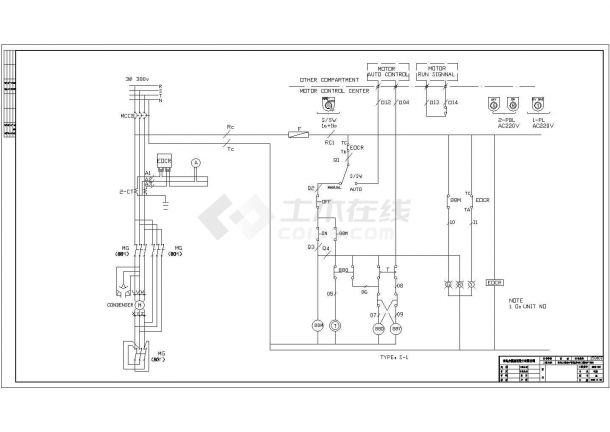 设备控制电气cad施工平面图纸全套设计-图二