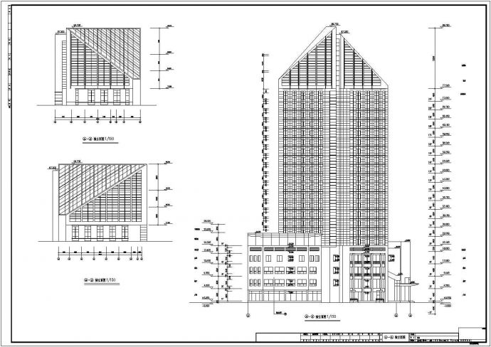 某地21层框架筒体五星级酒店建筑设计施工图_图1