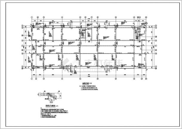 十二层办公楼混凝土框架结构施工图-图二
