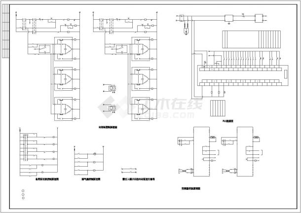 中央空调水系统配电及控制原理全套电气设计-图二
