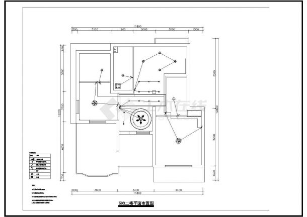 经典欧式风格室内装修设计cad施工图-图二