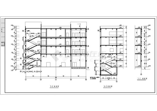 大连某五层框架结构厂房冷库建筑施工图-图二