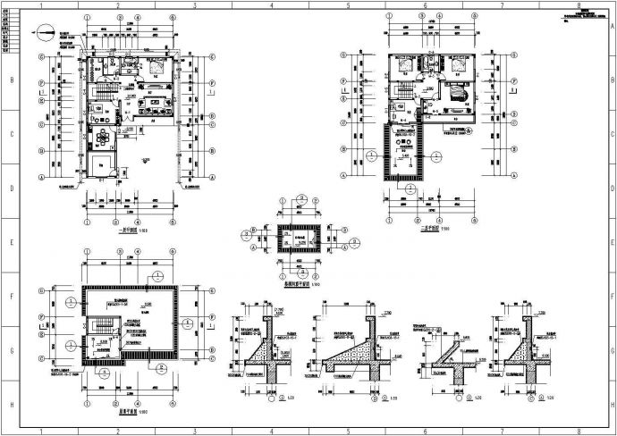 某地两层砖混结构住宅楼建造设计施工图_图1