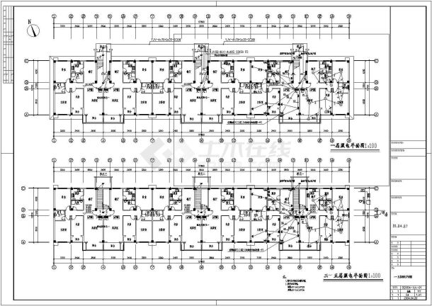 住宅楼电气设计施工CAD图纸及方案-图二