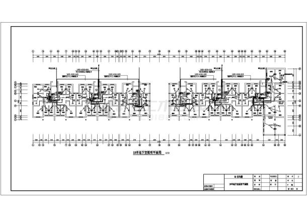 五层住宅楼电气设计cad图纸方案-图二