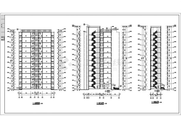 33米单身公寓纯剪力墙结构建筑结构施工图（毕业设计）-图一