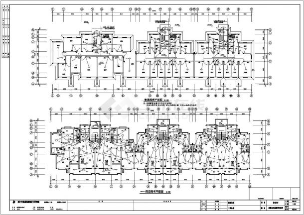 16#住宅楼电气设计施工cad图纸-图二