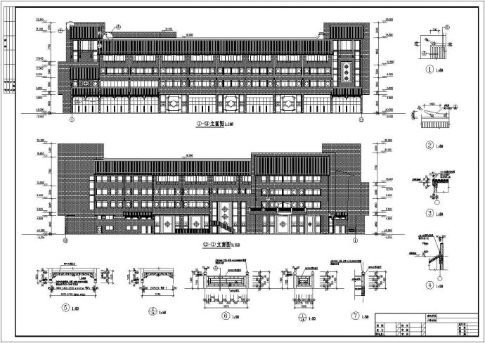 某地四层综合商业楼建筑设计施工图_图1