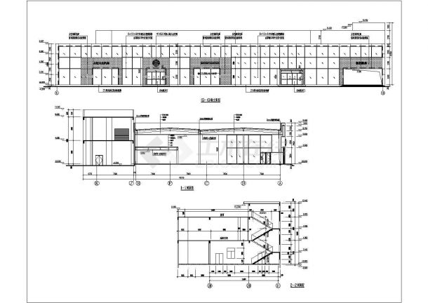 某大众4s店钢结构建筑及结构施工图纸-图二