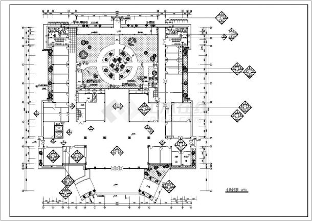 大型医院装修设计方案CAD施工图-图一
