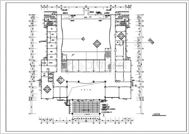 大型医院装修设计方案CAD施工图-图二
