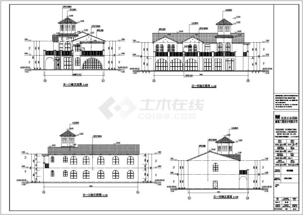 四川广安鹭岛国际2层框架结构物业用房建筑方案图纸-图一