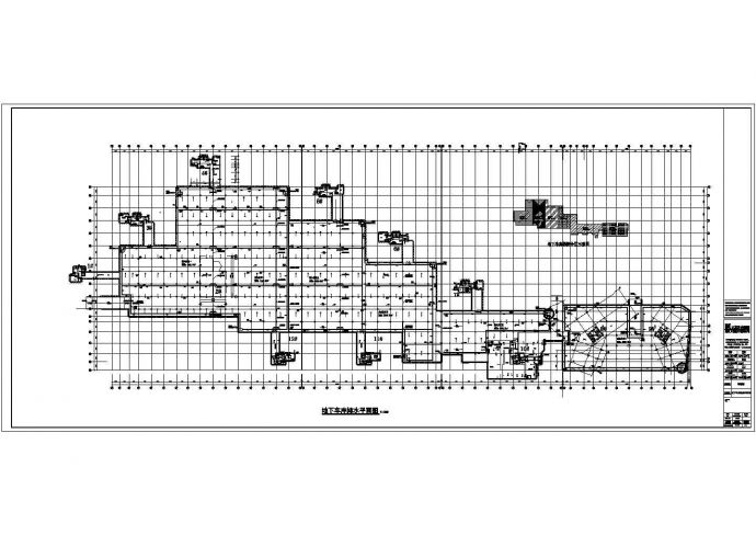 鹭岛国际建筑楼盘地下车库建筑专业设计图_图1
