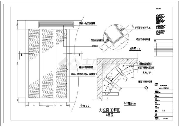 东方魅力夜总会包房建筑设计CAD施工图-图二