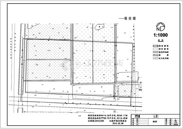 仙桃市某厂区建筑总体规划设计方案图-图一