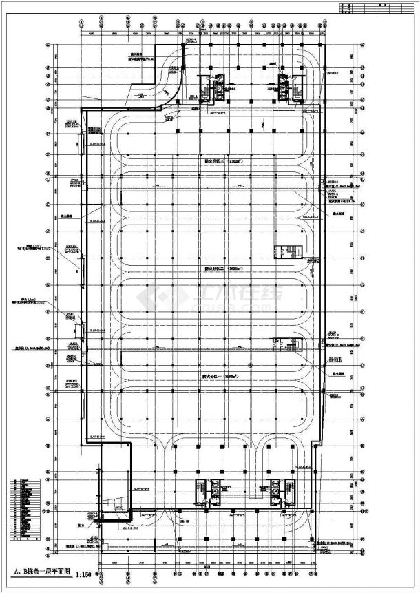 南京一高层住宅楼电气cad施工平面图纸全套-图一