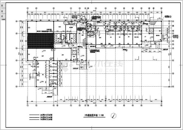 太湖古建筑设计cad建筑施工图三-图一