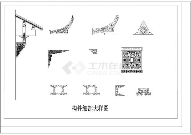 重庆宝轮寺保护修复规划设计cad图纸-图二