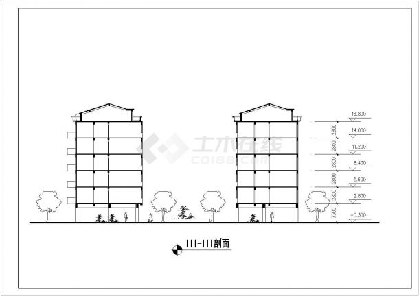 某地区花园综合住宅区详细建筑设计CAD施工规划图-图二