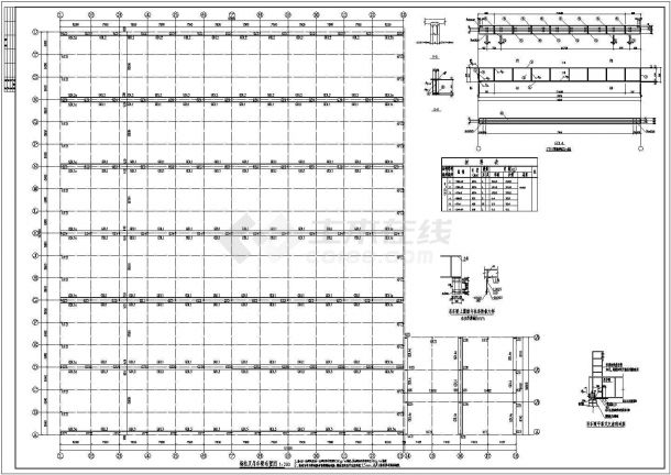 某地区单层门式刚架结构厂房结构施工图-图二