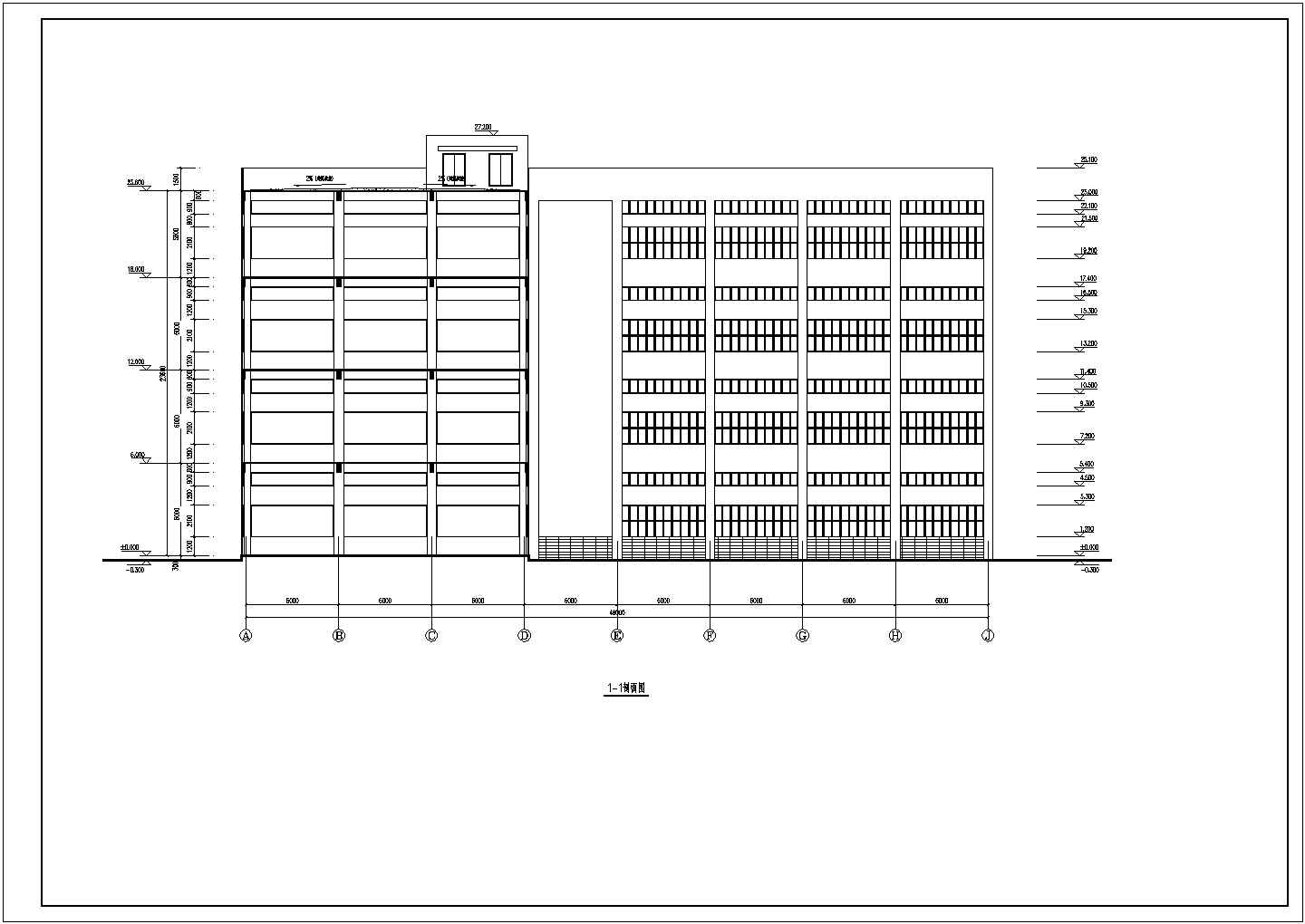 某地4层框架结构车间建筑设计施工图