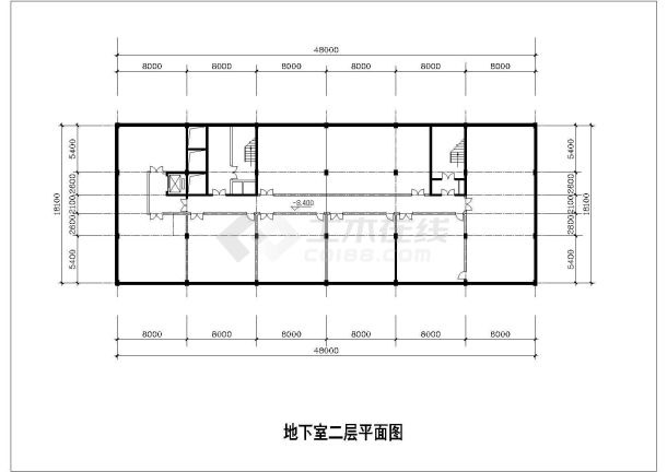 某地区大英高层酒店建筑设计CAD平面施工图-图一