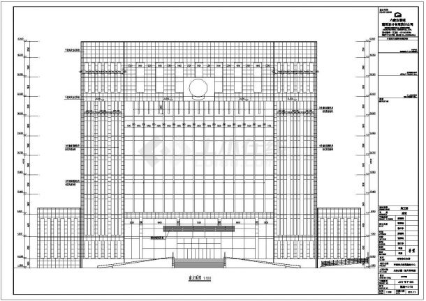 某地10层框剪结构办公楼建筑设计施工图-图一