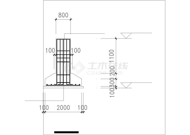 马自达4s汽车专买店钢结构cad设计施工详细图纸-图二