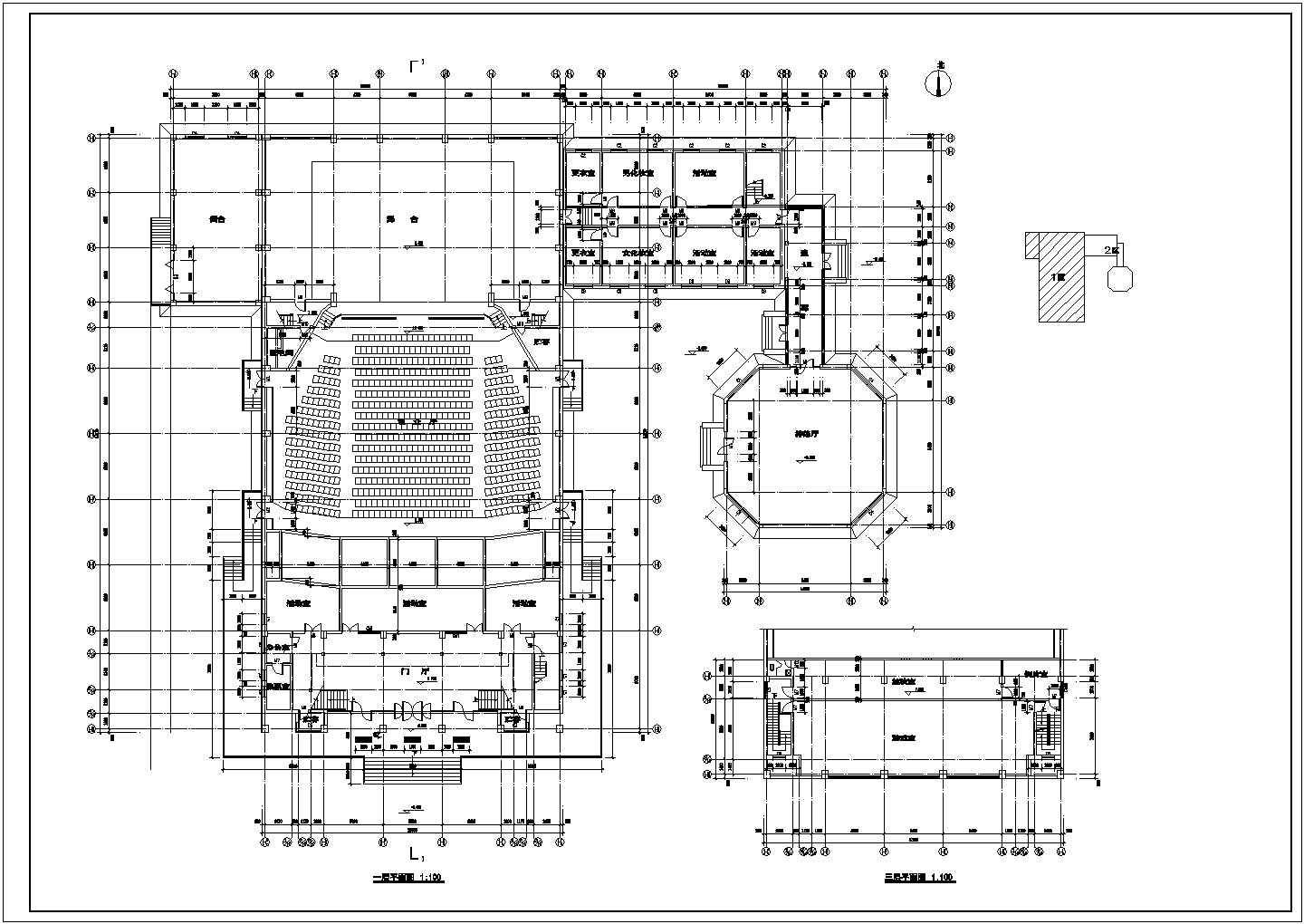 建筑设计影剧院建筑设计CAD