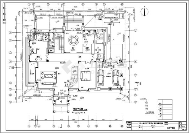 合肥市3层框剪结构别墅给排水施工图-图二