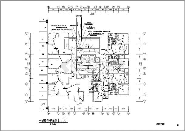一栋27层公寓建筑全套电气设计图纸-图二
