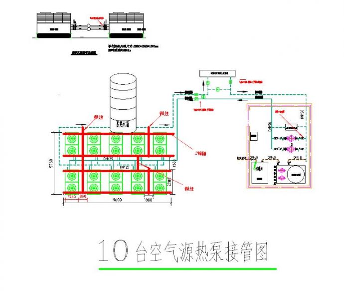 煤改电、小区供暖、机房系统图_图1